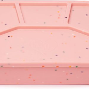 Leak Proof Bento Box Food-Grade Silicone Bento, BPA, Phthalate, Lead, & PVC Free - Bento Lunch Box for Daycare, Kids, & Adults - Leak Resistant Sets With Lids Snack Box Container (Pink 4)