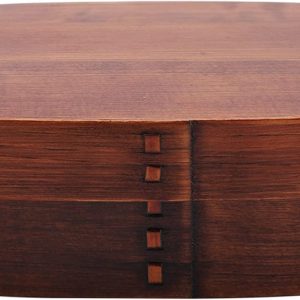 Box, Vintage Wooden Lunch Containers Box Wood Boxes (18 * 12 * 5.5cm/ 3)